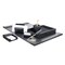 Dacasso Black Leather 7-Piece Desk Set DF-1004 - alternate 2